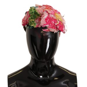 Multicolor Sequined Lurex Black Hair Headband