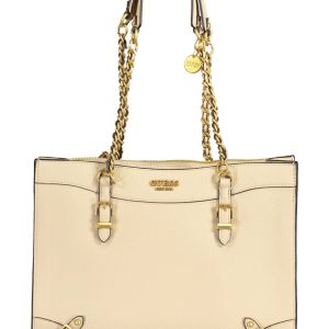 Beige Polyethylene Handbag