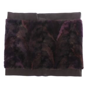Purple MINK Fur Scarf Foulard Neck Wrap