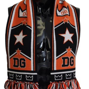 Multicolor DG Logo Printed Men Neck Wrap Shawl Scarf