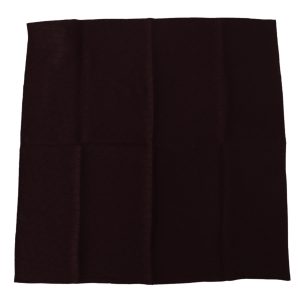 Brown Silk Blend Square Wrap Handkerchief Scarf
