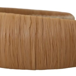 Beige Viscose Women Hair Headband Diadem