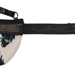 White Genuine Leather Coin Purse Strap Wallet