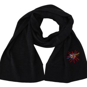 Black Sacred Heart #DGLovesLondon Wrap Scarf