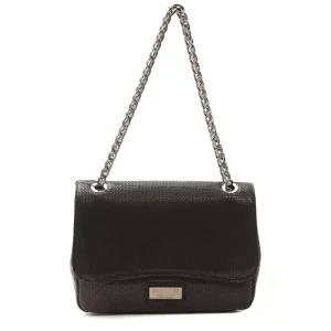 Black Leather Women Crossbody Bag