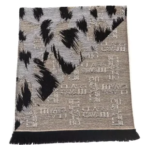 Beige Wool Men Scarf