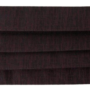 Maroon Pleated Elastic Ear Strap Face Mask