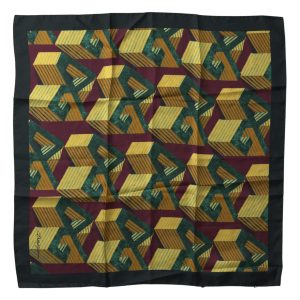 Multicolor Printed Square Handkerchief Scarf