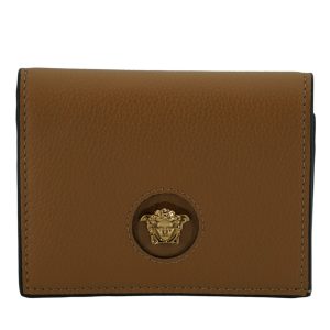 Brown Calf Leather Compact Wallet