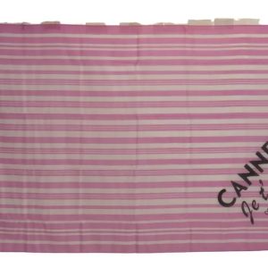Pink White Striped Cotton Wrap Shawl Scarf