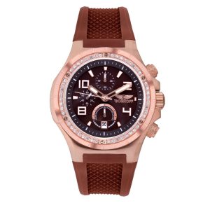 Brown Rubber Dress Watch