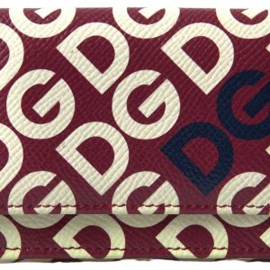 Multicolor DG Logo Mania French Flap Leather Wallet