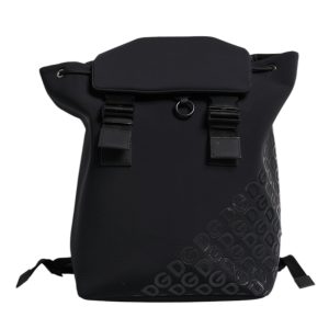 Black Neoprene Nylon DG Logo School Backpack Bag