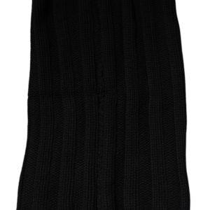 Black Cashmere Knitted Neck Warmer Foulard Scarf