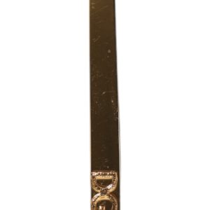 Gold Tone Brass Logo Branded Tie Clip Bar