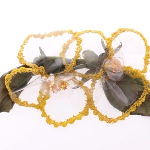 Floral Transparent HANDMADE Brooch