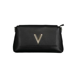 Black Polyurethane Women Handbag