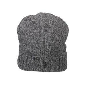 Black Wool Men Cap