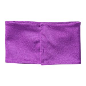 Purple Nylon Stretch Women Neck Warmer Scarf