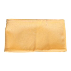 Yellow Nylon Stretch Women Neck Warmer Scarf