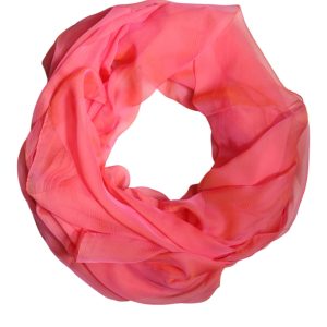 Pink Silk Rectangle Women Wrap Shawl Scarf