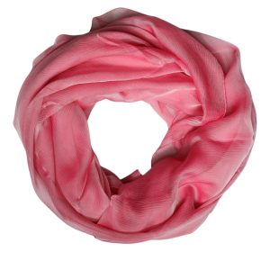 Pink Silk Rectangle Women Wrap Shawl Scarf