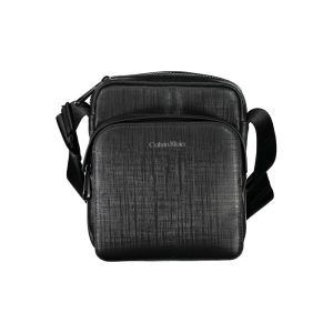 Black Polyester Men Shoulder Bag