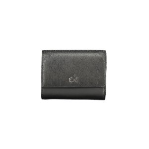 Black Polyester Women Wallet