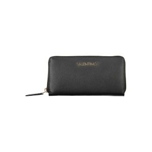 Black Polyurethane Women Wallet