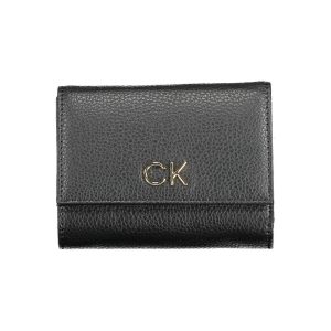 Black Polyurethane Women Wallet