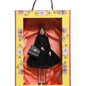 Black Dress Ceramic Porcelain Fashion Leather Sicily Dolls