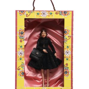 Black Dress Ceramic Porcelain Fashion Leather Sicily Dolls