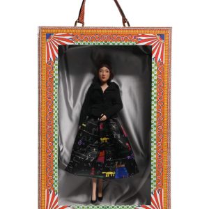 Black Dress Ceramic Porcelain Fashion Leather Sicily Dolls