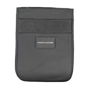 Black Polyester Men's Shoulder Bag