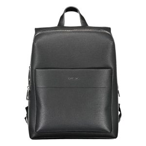 Nero Polyester Men Backpack