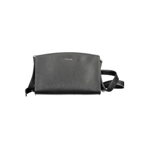 Black Polyester Women Shoulder Bag