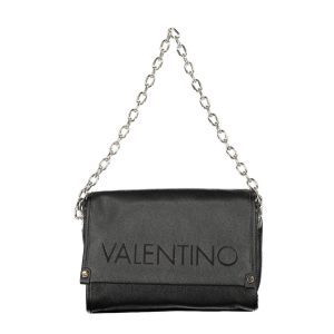 Black Polyurethane Women's Shoulder Bag