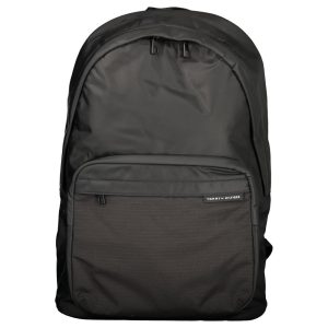 Nero Polyester Men Backpack