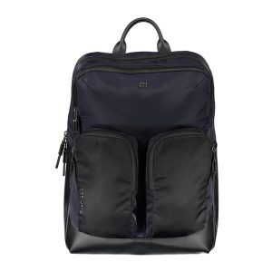 Blue Polyurethane Men's Backpack