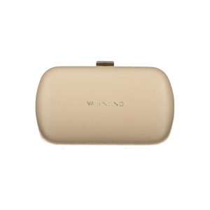 Beige Polyurethane Women Handbag