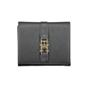 Black Polyurethane Women Wallet