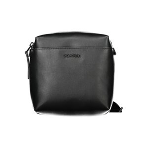 "Nero Poliuretano Men Shoulder Bag"