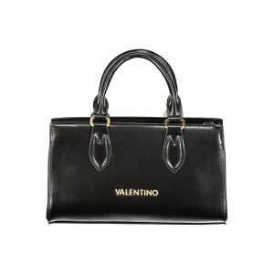 Black Polyurethane Women Handbag
