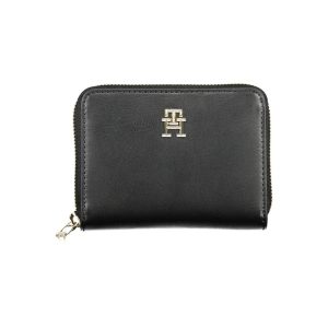 Black Polyurethane Women Wallet