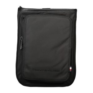 Black Polyester Men's Shoulder Bag