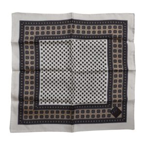 Multicolor Patterned Square Men Foulard Scarf