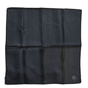 Blue DG Crown Silk Square Men Foulard Scarf