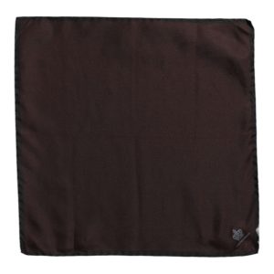 Brown DG Crown Silk Square Men Foulard Scarf