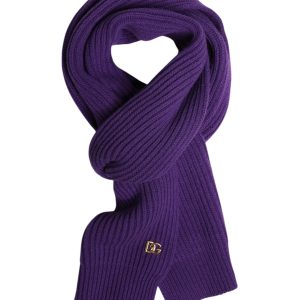 Purple DG Logo Neck Warmer Wrap Shawl Scarf