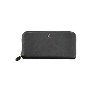 Black Leather Women Wallet